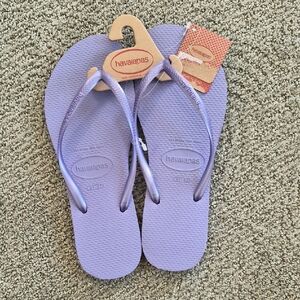 Havaianas Lavender Purple Slim Flip Flops
